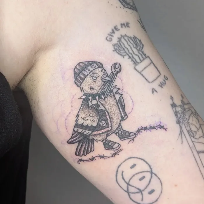 Tattoo – zangentaube